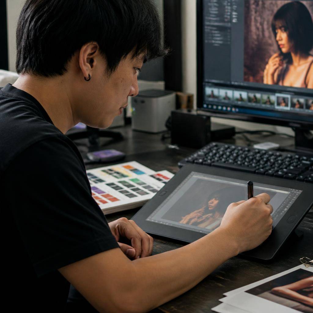 ขั้นตอนสร้างสรรค์ผลงานศิลปะดิจิทัลจากภาพถ่ายพื้นฐาน